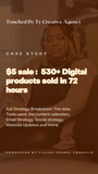 $5 sale case study: 530+ products sold in 72 hours