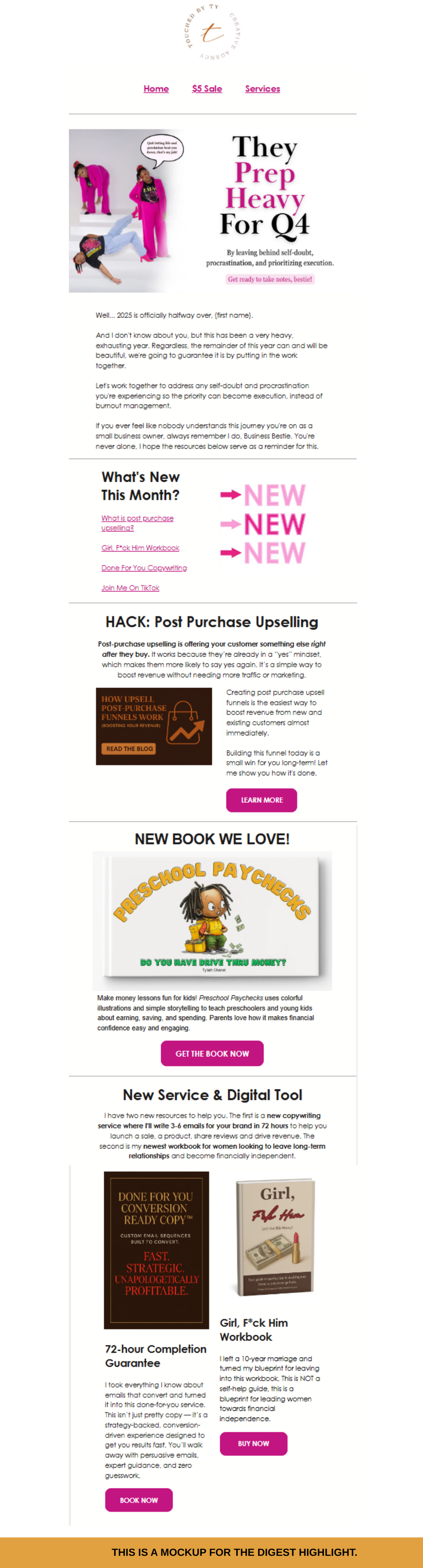 Sponsor Creatives Digest Newsletter