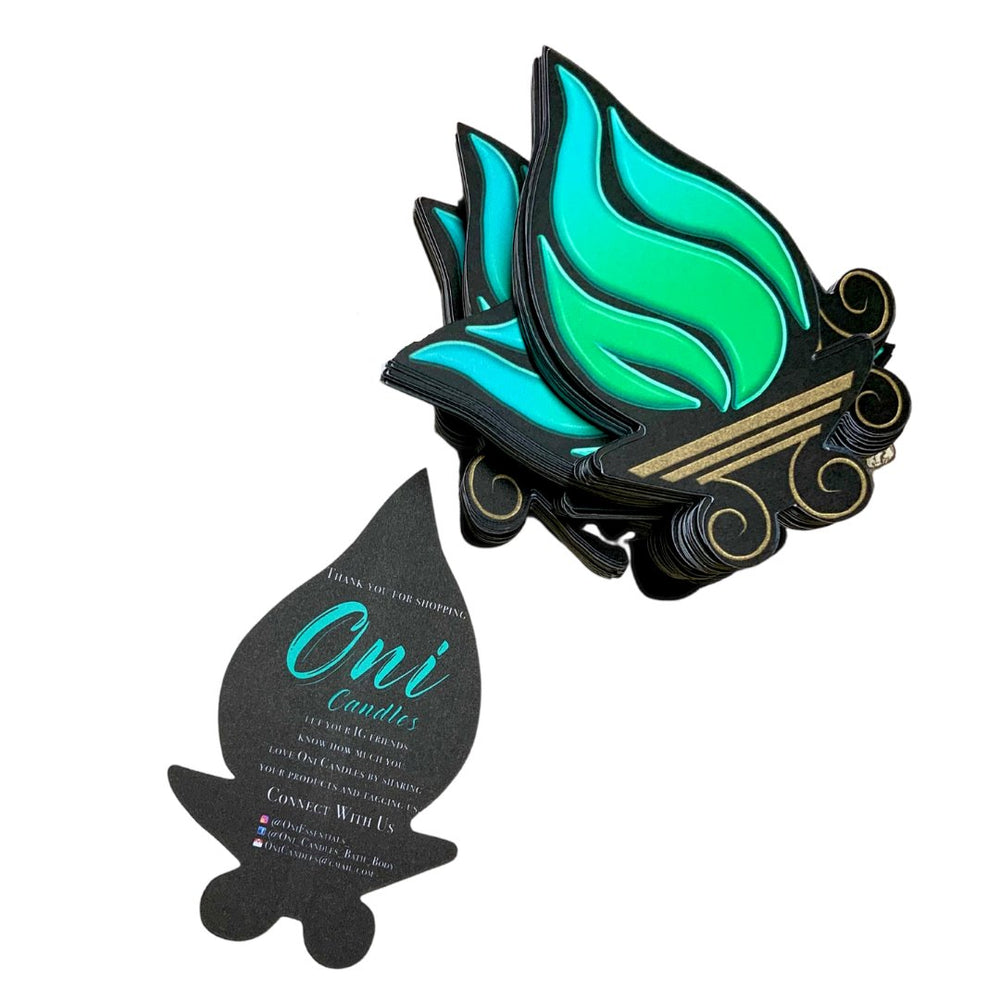 Custom Cut Business Cards Touched By Ty